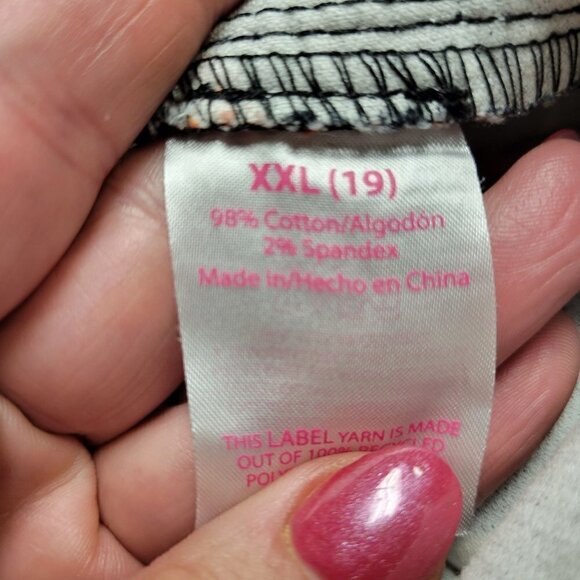 Corduroy High Rise Flare Pants Size XXL (19) Juniors Floral No Boundaries - Picture 5 of 5